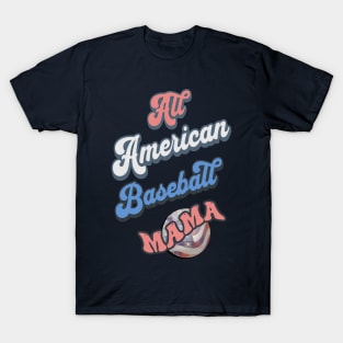 All American Baseball Mama T-Shirt